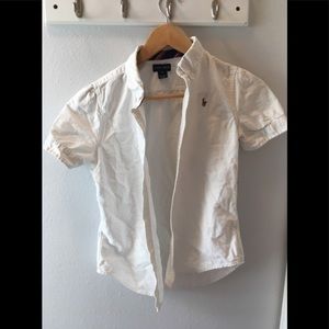 🎆 RALPH LAUREN WHITE COLLARED SHIRT🎆